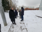 В Пущине устранят провал после строительства канализации в микрорайоне Д
